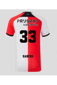 Feyenoord David Hancko #33 Voetbaltruitje Thuis tenue 2024-25 Korte Mouw